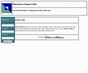 ourinformant.com: Welcome to Informant
Closers' Choice Informant