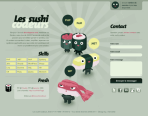 les-sushi-codeurs.com: Engagez votre sushi-codeur sans attendre | Les sushi-codeurs : développeur web freelance
