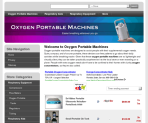 oxygenportablemachines.com: Oxygen Portable Machines For Sale | Used Oxygen Portable Machines | Cheap Oxygen Portable Machines
Information on Oxygen Portable Machines for sale