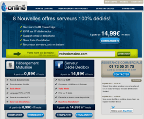 ram-shopping.net: Hébergement mutualisé serveurs dédiés - Online.net
Hébergement mutualisé trafic illimité, nom de domaine et serveur dédié Dedibox