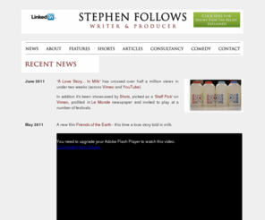 stephenfollows.com: Stephen Follows - Writer & Producer
Stephen Follows - Writer & Producer