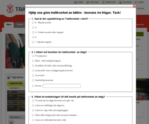 xn--frarprov-n4a.info: Startsida - Trafikverket
Trafikverkets webbplats. Trafikverket ansvarar för långsiktig planering av transportsystemet för vägtrafik, järnvägstrafik, sjöfart och luftfart. 