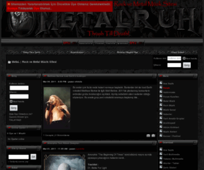 metal.gen.tr: METAL - ROCK | Metal.Gen.Tr Rock ve Metal Müzik Sitesi | Yapım Aşamasındadır
metal, rock, metal müzik, rock müzik, forumu, kültürü, sitesi