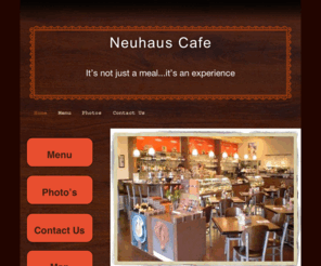 neuhauscafe.com: Neuhaus Cafe - Food Restaurant. Dallas, Texas
Come to Neuhaus Cafe, the cafe restaurant for great food, offering sandwiches, pasta, and soups for lunch and dinner. We provide takeout convenience in addition to our dine-in dining. Located in Dallas, Texas.