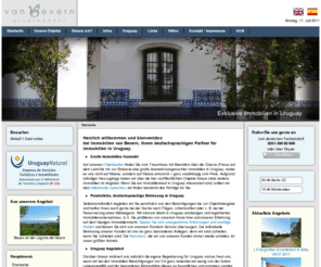 uruguay-estancia.com: Immobilien in Uruguay | van Bevern | Die Uruguay-Immobilien-Seite
Ihr Immobilien-Partner in Uruguay, kompetent, freundlich, seriös - große Immobilien-Auswahl - Häuser, Bauland, Chacras, Estancias, Campos