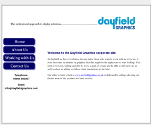 dayfieldgraphics.info: About Us
Dayfield Graphics - Printers and suppliers of presentation & visual communication products.