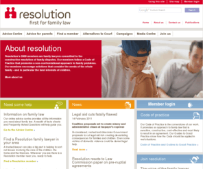resolution.org.uk: Resolution - first for family law
Resolution, national organisation of family lawyers committed to non-confrontational divorce, separation and other family problems. Online advice centre and find a local family lawyer.