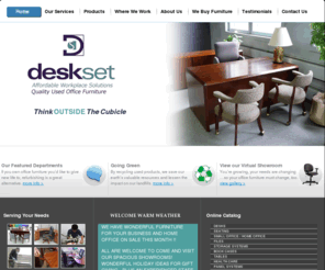 used-office-furniture-rochester.com: Home | Deskset | offers used chairs, desks, cubicles, and filing cabinets for your office or business.
Deskset sells and rests used office furniture throughout the Northeast and Rochester New York. Deskset focuses on refurbishing office furniture into near-new condition. 