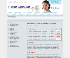 fioricettablets.net: Purchase Fioricet Tablets Online with Overnight Delivery
Buy fioricet tablets online with free prescription and overnight shipping