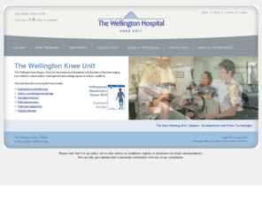 kneesurgeryunit.com: Knee pain & injury - diagnosis, surgery & rehabilitation - at the knee unit of The Wellington private hospital, London UK
Knee pain & injury - diagnosis, surgery and rehabilitation - contact the specialist knee unit of The Wellington Hospital, London UK.  We offer a range of private treatments and rehab including arthroscopy, replacement and resurfacing - for disorders of the knee including  arthritis,  sports injuries (like cruciate ligament damage and damaged meniscus), as well as ligament injury, chondral damage or conditions arising from previous knee surgery.