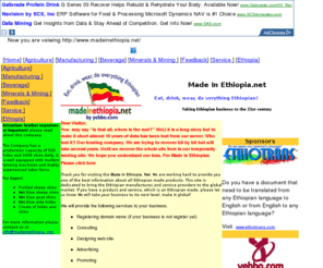 madeinethiopia.net: MadeinEthiopia: buy, sell, Eat, Drink Ethiopian
