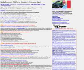 tunesqlserver.com: SQL Server Consultant - SQL Server Performance - SQL Server 2008
SQL Server consultant focused on SQL Server performance tuning