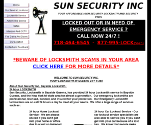 wplocksmith.com: LOCKSMITH 24/7 (718)-464-6545 Sun Security Inc. - Locks, Garage Door, Hardware, Safes, Computerized Car Keys, CCTV, Intercom Systems
Locksmith In Bayside,Sun Security Inc,718-464-6545,24 HR Locksmith in Queens,We Serve Bayside Queens,Queens,Brooklyn, Manhattan,CALL NOW For Your Locksmith In Bayside Queens,Locksmith Queens