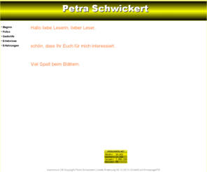 petraschwickert.com: Beginn
Beginn