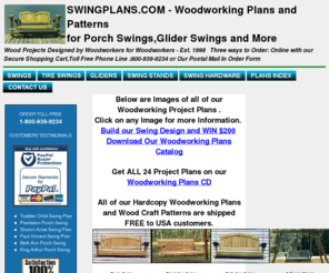 .com: Porch Swings and Porch Swing Gliders | SwingPlans.Com | Plans 