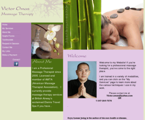 victoromasmassagetherapy.com: Victor Omas Massage Therapy
Victor Omas provides Massage Therapy services in and around New York City, NY.