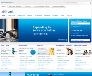 citibank.com.sg: Citibank Singapore
Welcome to Citibank Singapore: Citibank provides personal banking, credit card, home loan services, business banking, insurance, investment, wealth management and much more.