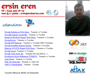 ersineren.com: Ersin EREN - Kişisel Web Sitesi
Ersin EREN - Kişisel Web Sitesi