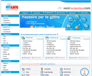hostalbania.com: HostAlbania.Com - Hostim, Domain, Email, Programim, Web Design etj...
HostAlbania.Com