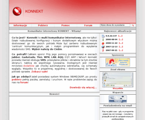 konnekt.info: KONNEKT | Multi Komunikator Internetowy | Jabber + GaduGadu + Tlen + Lan + SMS + wiele więcej
