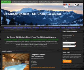 weekend-ski-breaks.net: La Clusaz Chalets - Ski Chalet La Clusaz | 26 Chalets in La Clusaz
Ski chalet rental in La Clusaz. Fab chalets at great prices in the stunning snow sure resort of La Clusaz 1 hr from Geneva airport 220km of pistes/95 ski lifts