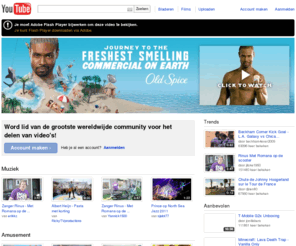 youtube.nl: YouTube
      - Broadcast Yourself.
Op YouTube kun je nieuwe video's ontdekken, bekijken, uploaden en delen.