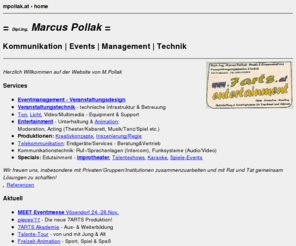 mpollak.at: mpollak.at - Kommunikation|Events|Management|Technik
