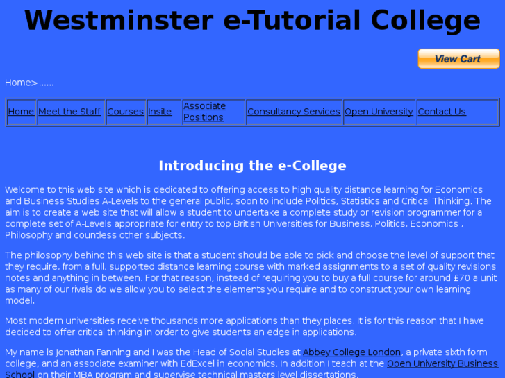 www.westminsteretutorial.org