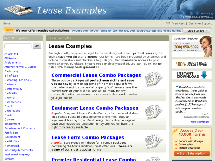 www.leaseexamples.com