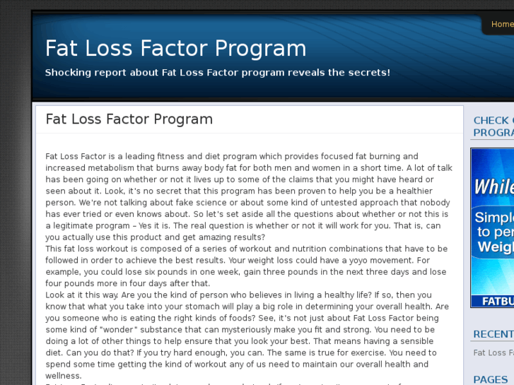 www.fatlossfactorprogram.net
