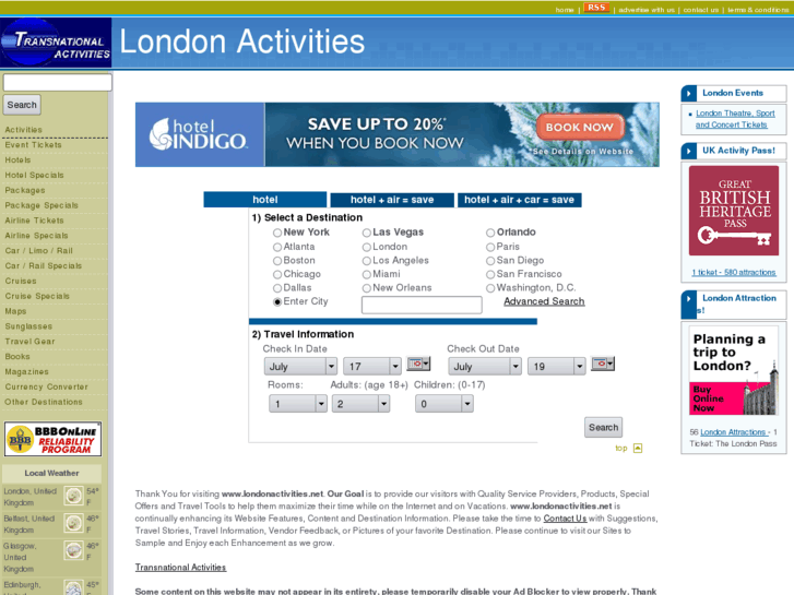 www.londonactivities.net