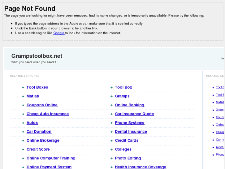 www.grampstoolbox.net