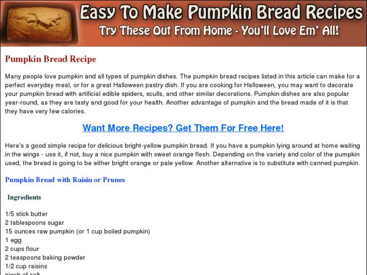 www.pumpkinbreadrecipe.org