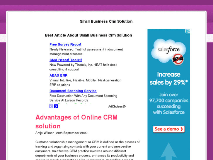 www.smallbusinesscrmsolution.net