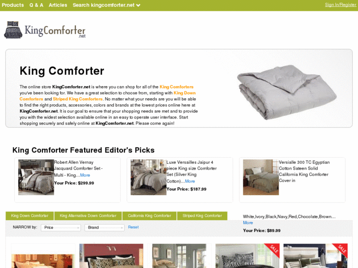 www.kingcomforter.net