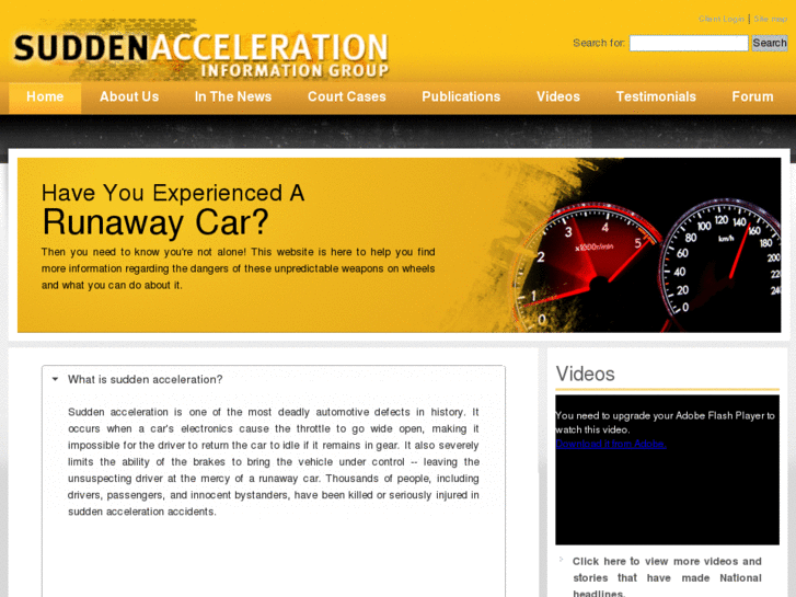 www.suddenacceleration.net