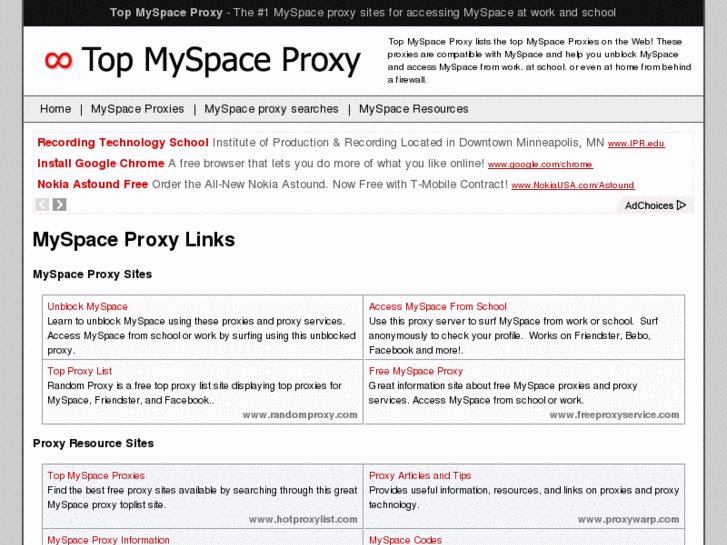 www.topmyspaceproxy.info