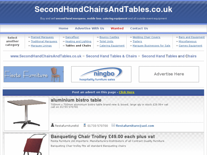 www.secondhandchairsandtables.co.uk