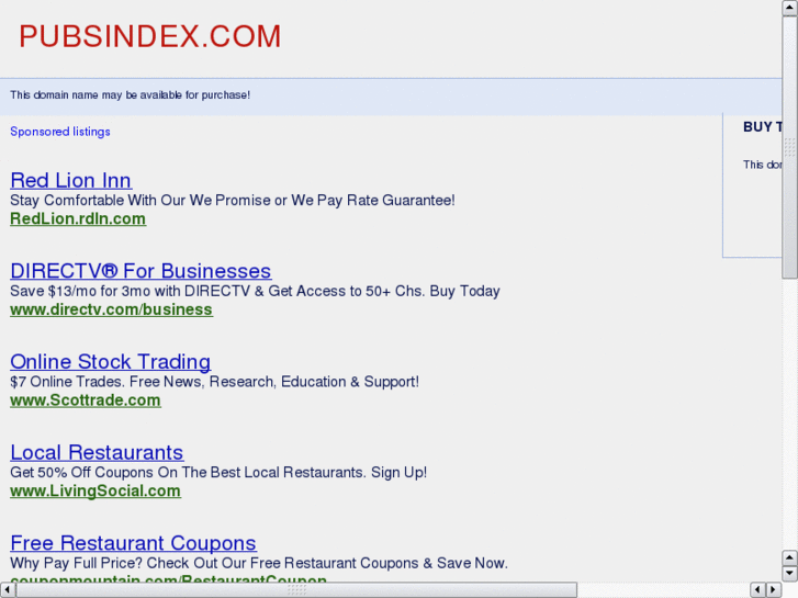 www.pubsindex.com