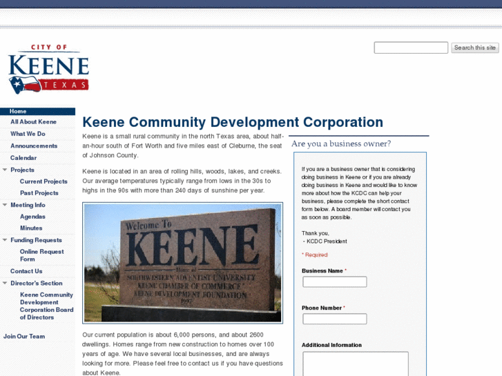 www.keenecommunitydevelopment.net