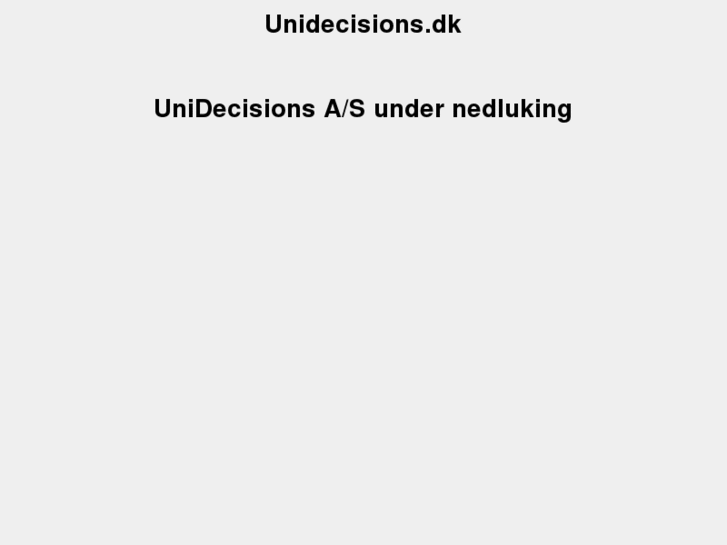 www.unidecisions.net
