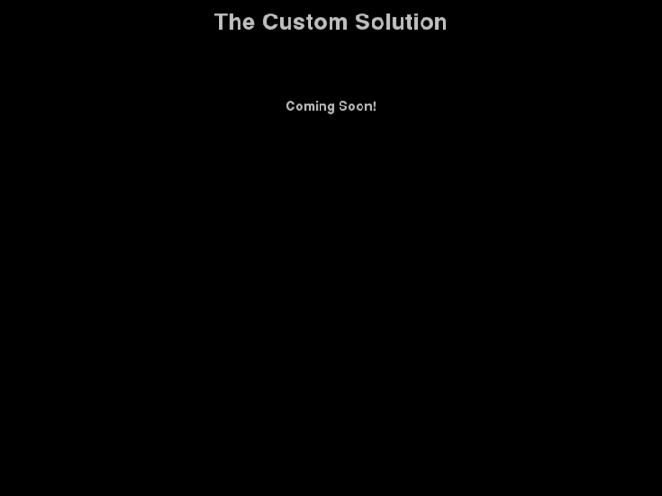 www.thecustomsolution.com