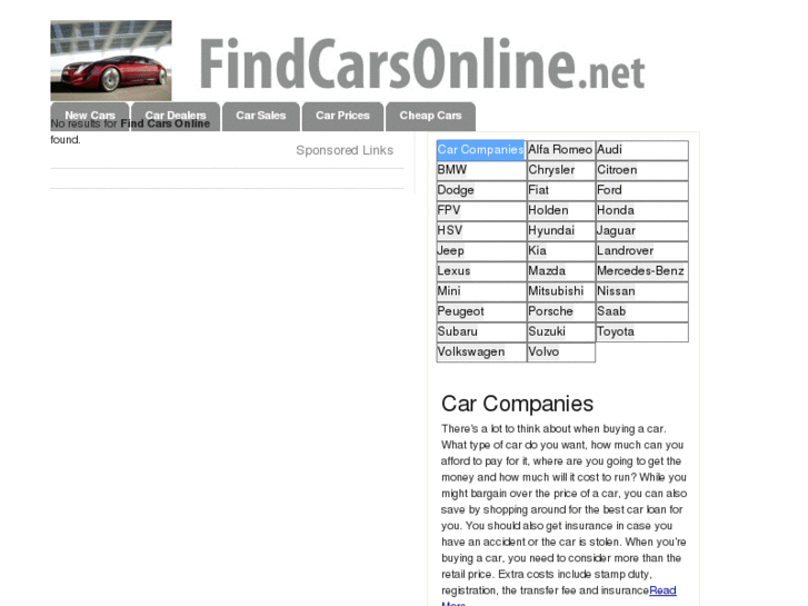 www.findcarsonline.net