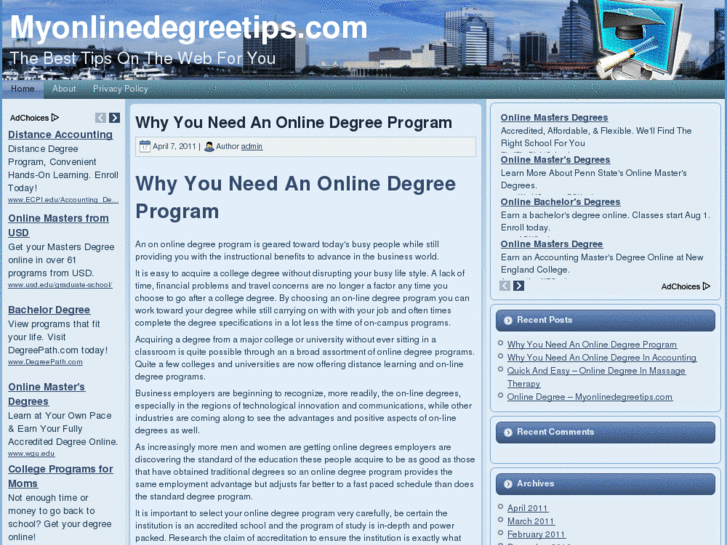www.myonlinedegreetips.com