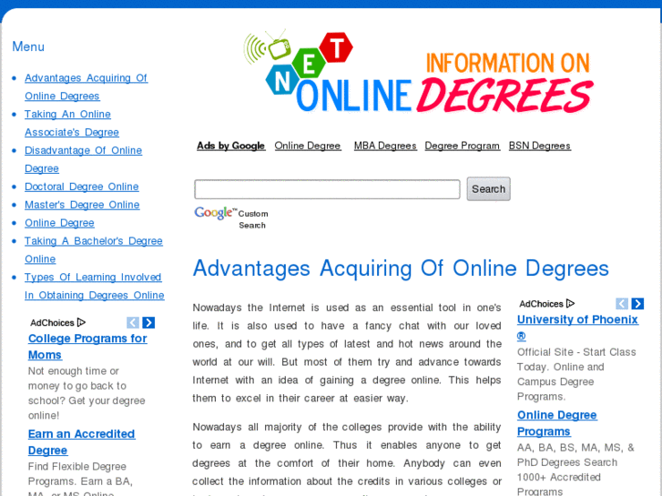 www.onlinedegreesinfo.net