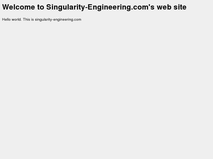 www.singularity-engineering.com