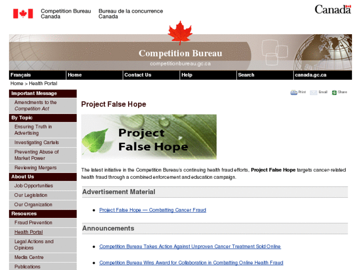 www.projectfalsehope.org