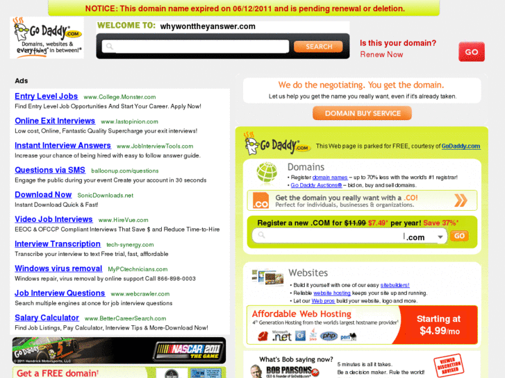 www.whywonttheyanswer.com