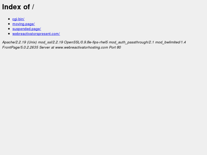 www.webreactivatorhosting.com