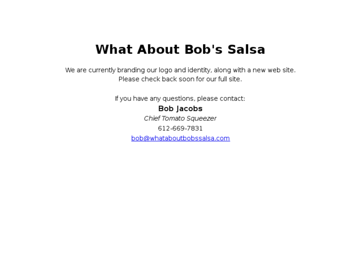 www.whataboutbobssalsa.com